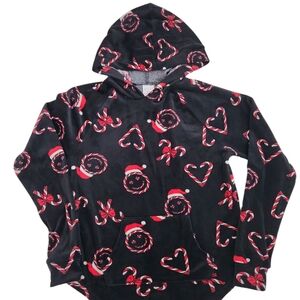 NOBO, children's sweatshirt, black, size XS, material 97%polyester, 7% spandex